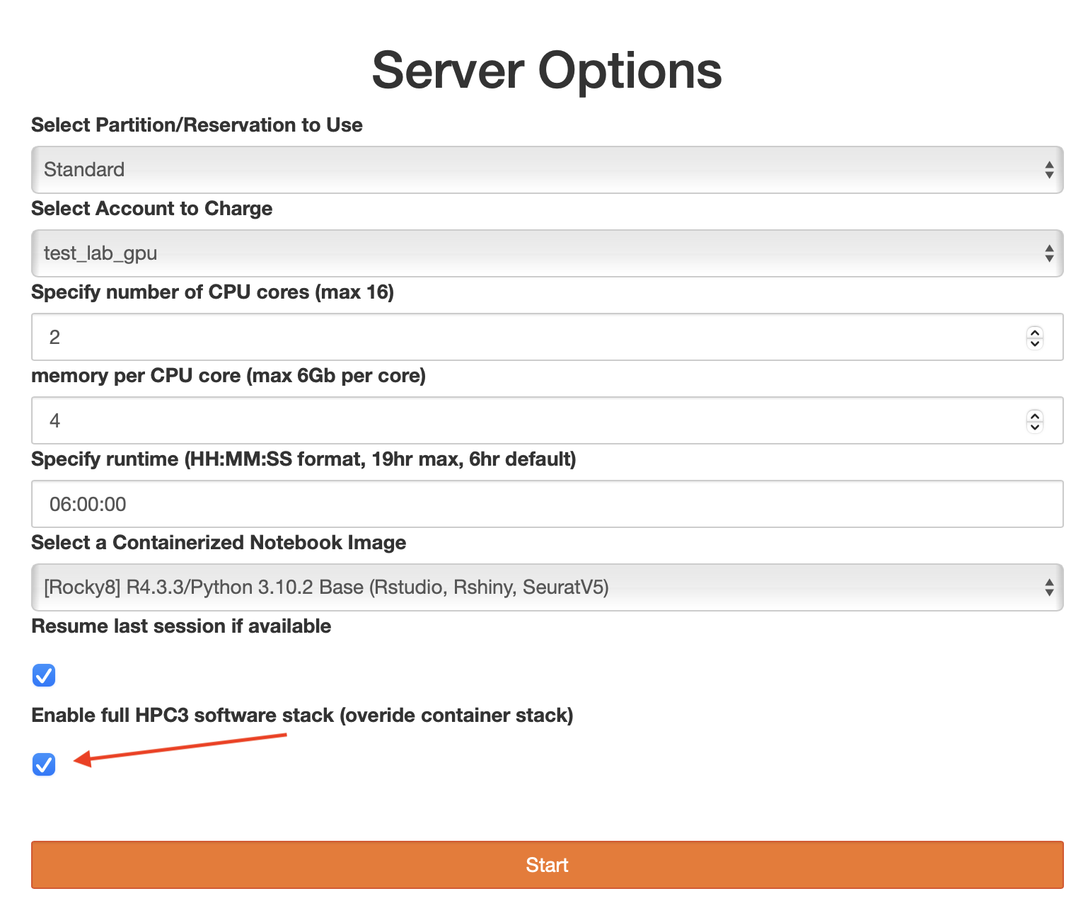 overwrite software stack